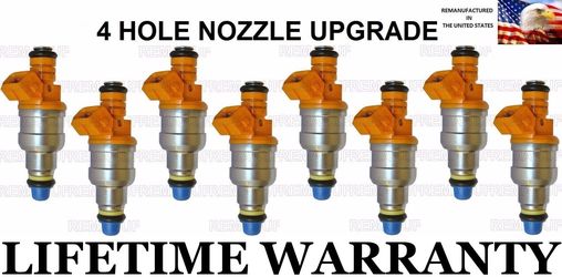 8x upgraded 4 hole bosch fuel injectors for ford 5.0L 5.8L 302 351w bronco f150