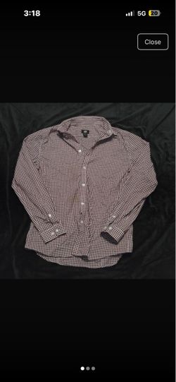 H&M Men's Gingham Button-Down Shirt