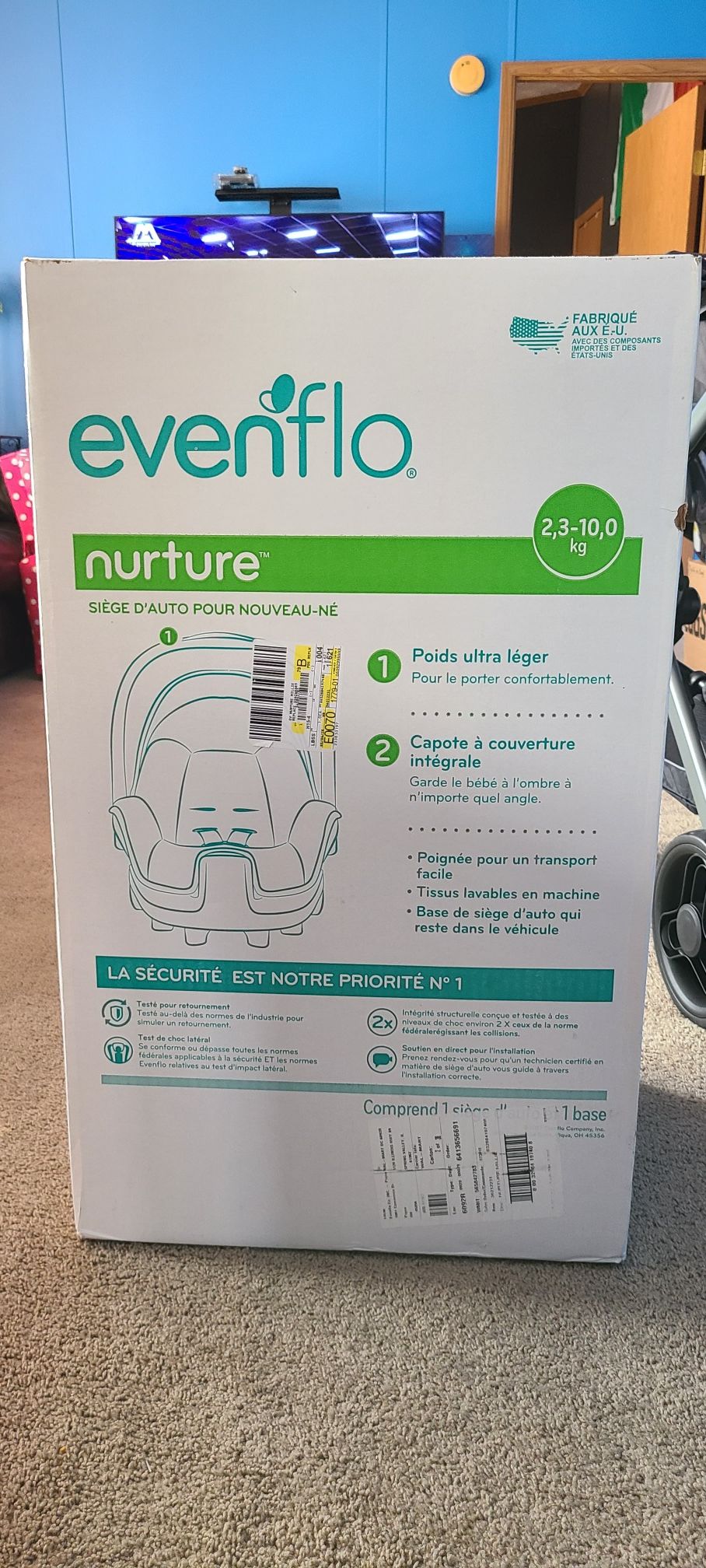 Evemflo, car seat