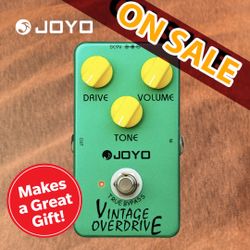 JOYO Vintage Overdrive Guitar Pedal True Bypass For Electric Guitar