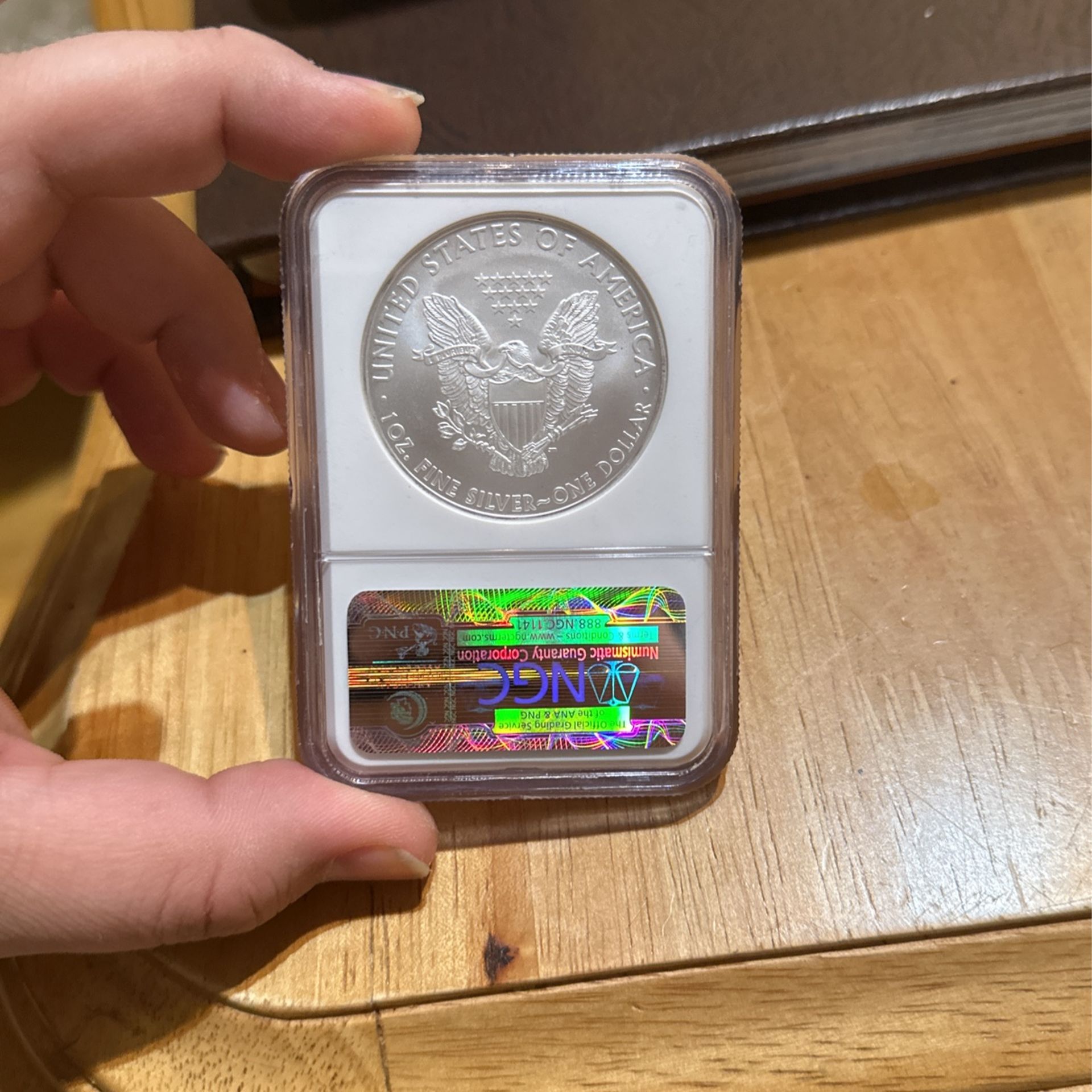 2009 Early Release MS69 Silver Eagle in NGC Slab