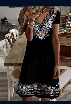 Women Casual Dress T-shirt Dress Mini Dress