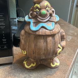 Vintage Clown Cookie Jar