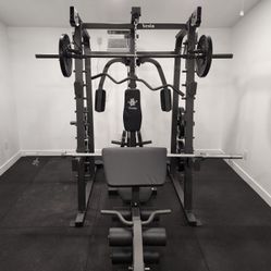 Smith Machine 2001 | Multi-Use Adj Bench | Gym Equipment | Fitness | Squat Rack | Excercise |🔴WEIGHTS AND BARBELL SOLD SEPARATELY 🔴 FREE DELIVERY 🚚