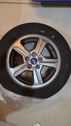A wheel and tire
