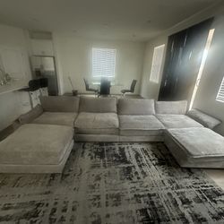 big gray sectional couch