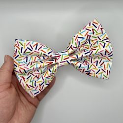 Birthday Dog Bow Tie - Sprinkles Dog Bow Tie  - Festive Dog Bow Tie - Birthday Gift for Pet - Dog Accessories