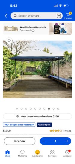 E-Z UP ONE-UP Instant Canopy Tent