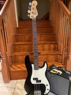 Fender MIM Precision Bass w/ Fender Rumble 15 Bass Amp