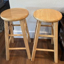 Counter Height Bar Stools (2) - 24”