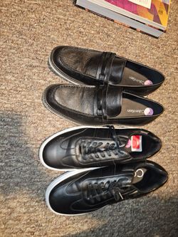 Size 11- Calvin Klein Black Loafers and Sneakers Bundle