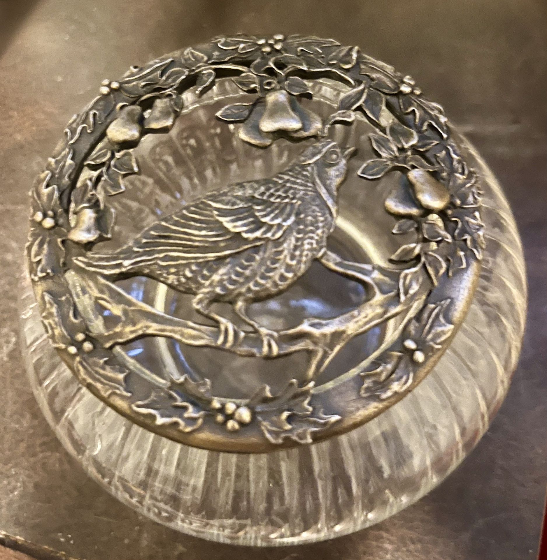 Rawcliffe Pewter Lid With Glass Bowl