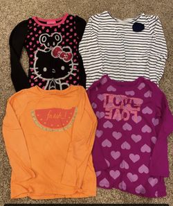 Girls 5/6 shirt lot