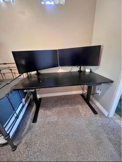 Double monitors and stands