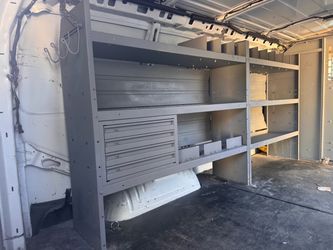 Shelving for cargo vans Heavy Duty Metal Cabinet Chev express  Ford transit Ram Mercedes Nisan nv