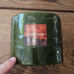 Set of Two Large Scented Pillar Candles – Holiday Time & Classic Gardenia

