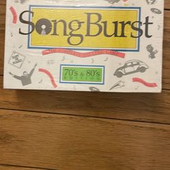 SONGBURST.  70s &  80s FUN Lyric Board Game