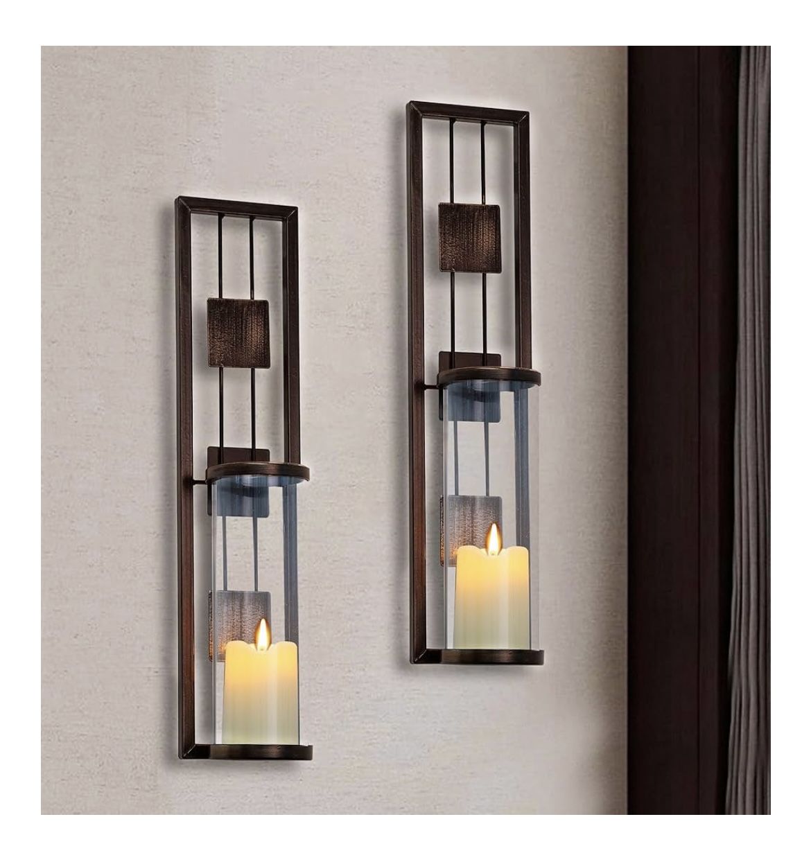 Wall Sconce With Candle Holder