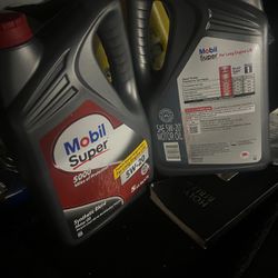 Engine Oil-Mobil Super, Full Synthetic, 5W-20 5Q Advance