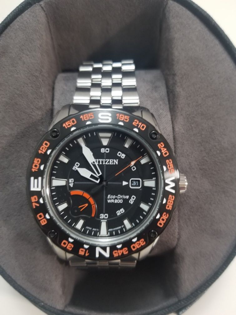 Citizen Eco-Drive Men's PRT Stainless Steel Watch - AW7048-51E