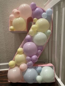 42” Letter And Number Mosaic Balloons Decoration