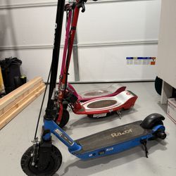 3 Razor Scooters