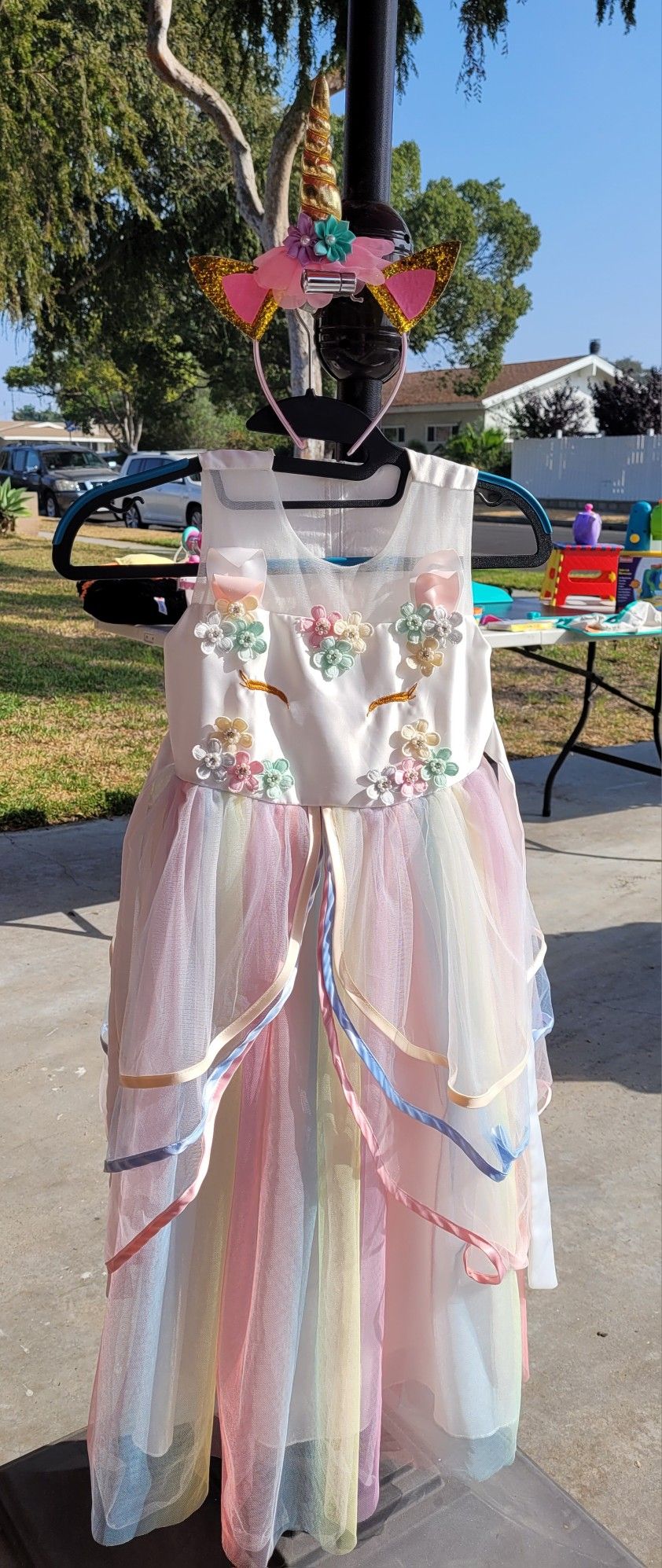 Unicorn Dress For Girls For 6-7 Years Old
