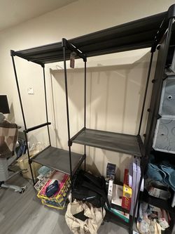 Portable Closet, Storage Organizer, 54.3 x 16.9 x 71.7 Inches