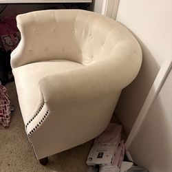 Cute Cream Accent Chair
