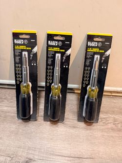 Klein Tools 11-in-1 Magnetic Screwdriver/Nut Driver (3-Pack)