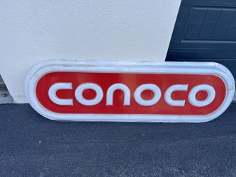Conoco Gas Station Sign Advertising