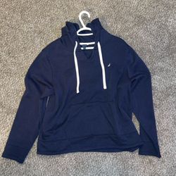 Nautica Navy Blue Pullover Hoodie