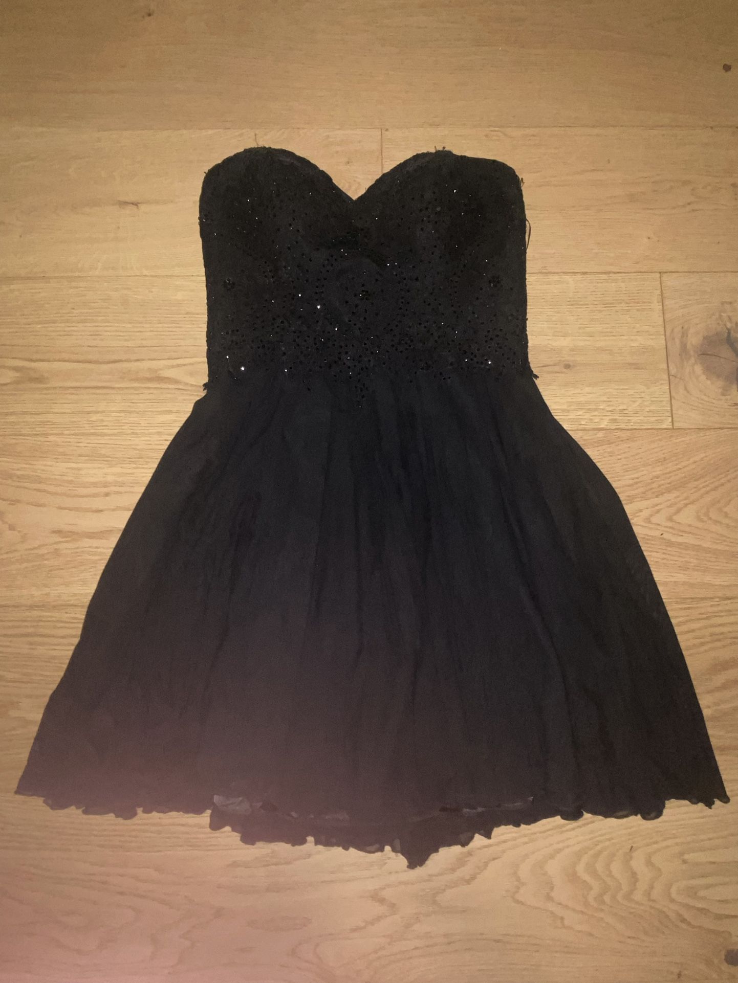 Black Sequin Camille La Vie Prom Dress