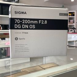 Sigma 70-200mm F2.8 Lens For Sony E Limited Time Sale!
