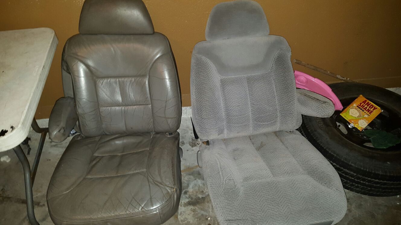88-98 chevy truck bucket seats grey