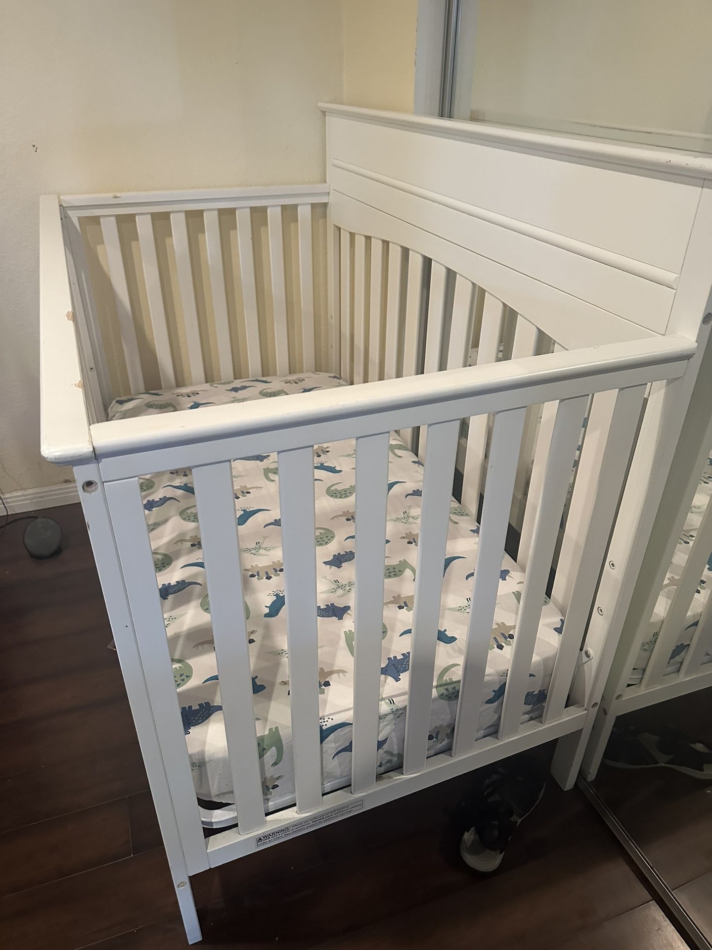 White Baby Crib