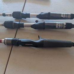 2 Abu Garcia Vergence And 1 Shimano Caius Rod