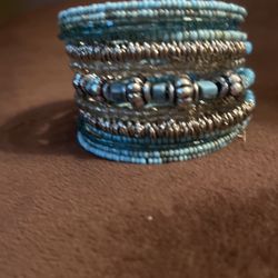 Beaded Bracelet Bangle