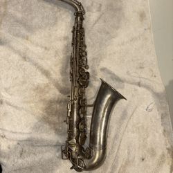 Antique Pan-American Elkhart Indiana USA alto saxophone for parts or Repair 