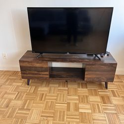 TV Stand for 55 60 inch TV, Mid Century Modern TV Console