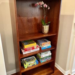 Wood Bookshelves Set of 2 