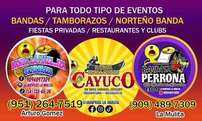Banda Disponible / tamborazo / Norteños : (contact info removed)
