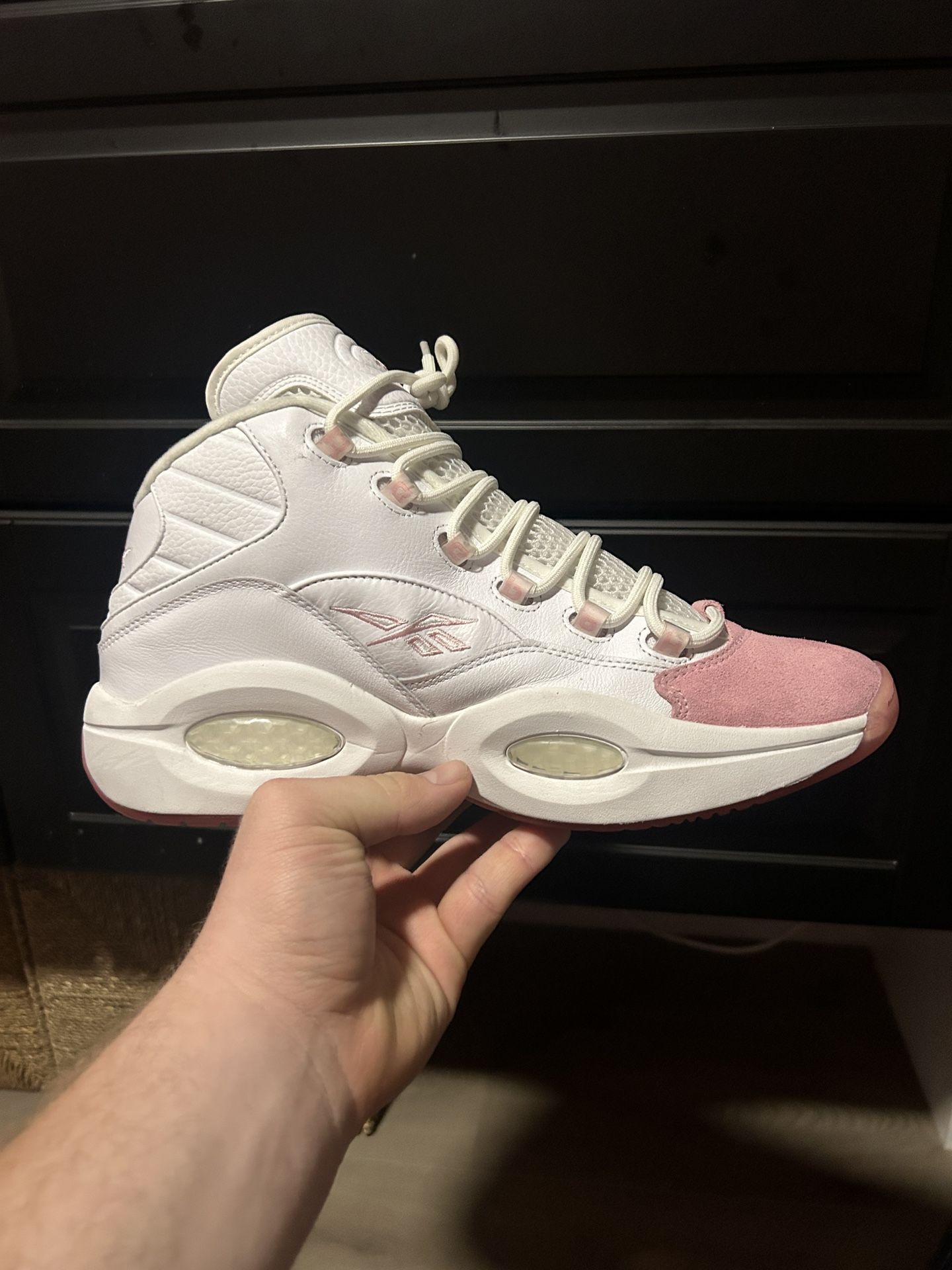 Reebok Pink Toe Iverson Shoe