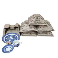 $30 EACH Boxed Set—NEW Churchill Classic Blue Willow Made in England 3-Piece Place Setting (1 Dinner Plate + 1 Cup & Saucer) 