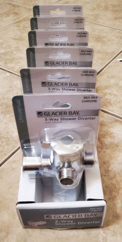 3-Way Diverter (6 Pack -SEALED) w Mount in Chrome~Glacier Bay
