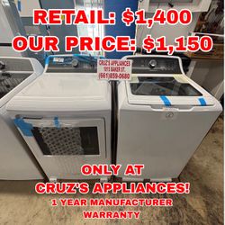 GE Washer & Gas Dryer Set