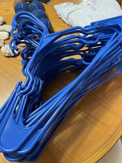Blue hangers