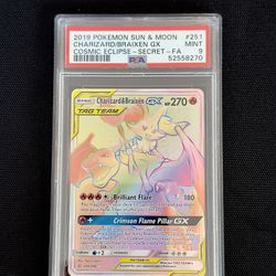 Charizard/Braiden GX PSA 9