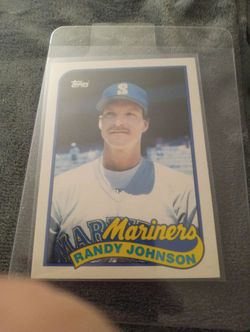 Vintage 1989 Topps Traded baseball rookie Randy Johnson -Mint