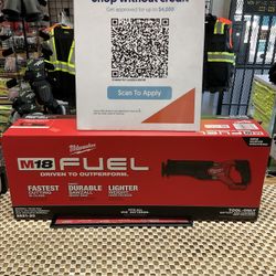 Milwaukee M18 FUEL GEN-2 18V Lithium-Ion Brushless Cordless SAWZALL Reciprocating Saw (Tool-Only)